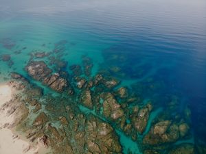 beautiful scenery from the helicopter transit to and from Cavallo Island